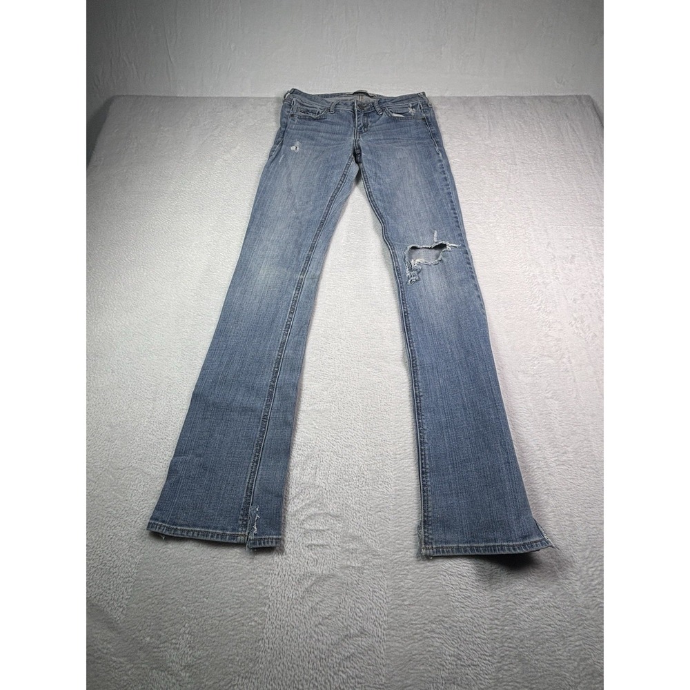 Hollister Ultra High Rise Super Skinny Blue Denim Jeans 3L 26x35 Long Womens